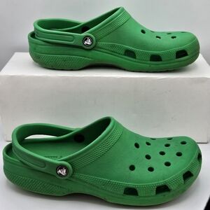 Crocs classic clog green women size  12 then size 10